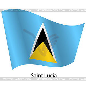 Flag of country Saint Lucia - vector clipart