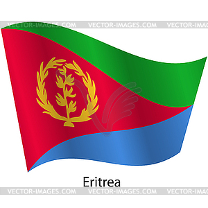 Flag of country Eritrea - stock vector clipart