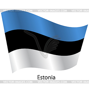 Flag of country Estonia - vector clip art