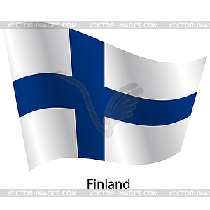 Flag of country Finland - vector clipart