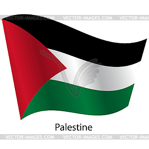 Flag of country Palestine - vector image