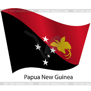 Flag of country Papua New Guinea - vector clip art