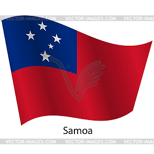 Flag of country Samoa - vector image