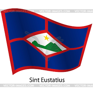 Flag of country Sint Eustatius - vector clipart