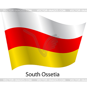 Flag of country South Ossetia - vector clipart