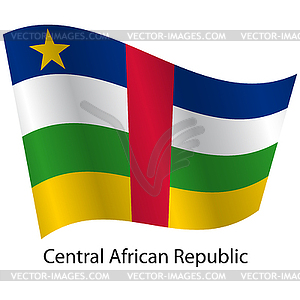 Flag of country Central African Republic - vector clipart