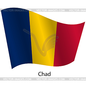 Flag of country Chad - vector image