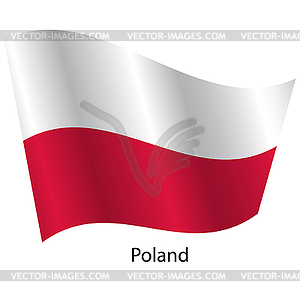 Flag of country Poland - vector clipart