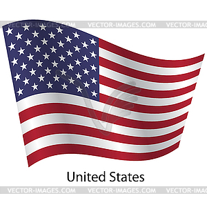 Flag of country United States - vector clipart