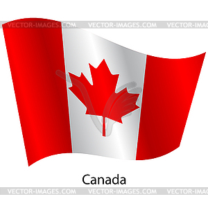 Flag of country Canada - vector clip art