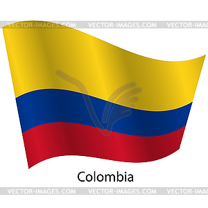 Flag of country Colombia - vector clipart