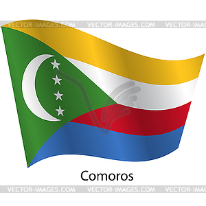 Flag of country Comoros - vector image