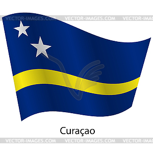 Flag of country Curacao - vector clip art