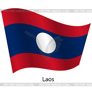 Flag of country Laos - vector clipart