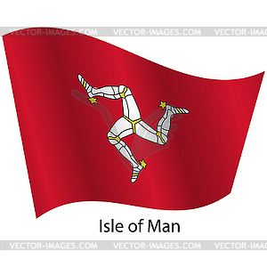 Flag of country Isle of Man - vector EPS clipart