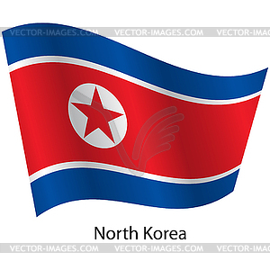 Flag of country North Korea - vector image