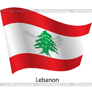 Flag of country Lebanon - vector clipart