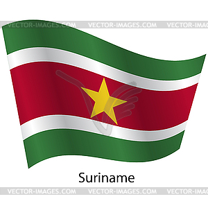 Flag of country Suriname - vector image