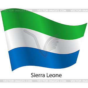 Flag of country Sierra Leone - vector image