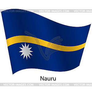 Flag of country Nauru - vector clipart