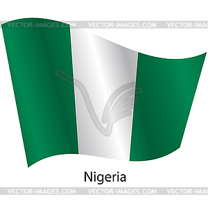 Flag of country Nigeria - vector image