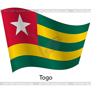 Flag of country Togo - vector EPS clipart