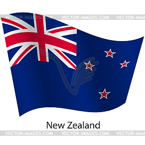 Flag of country New Zealand - vector image