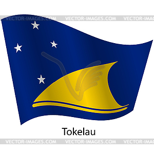 Flag of country Tokelau - vector clip art