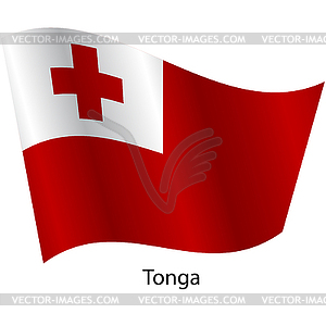 Flag of country Tonga - vector clipart