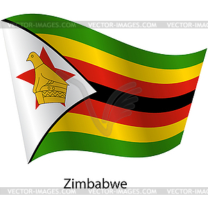 Flag of country Zimbabwe - vector image