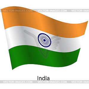 Flag of country India - vector image