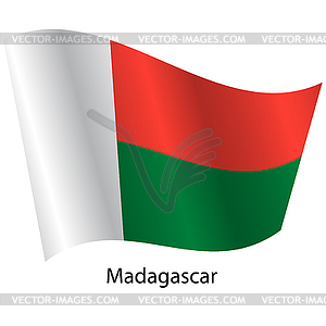 Flag of country Madagascar - vector EPS clipart