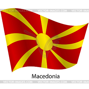 Flag of country Macedonia - vector image