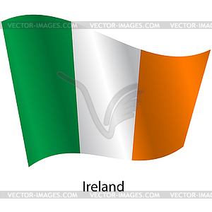 Flag of country Ireland - vector clip art