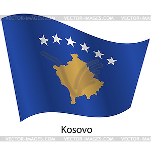 Flag of country Kosovo - vector clipart