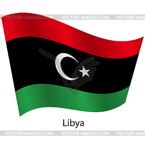 Flag of country Libya - vector clipart