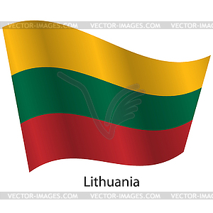 Flag of country Lithuania - vector image