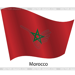 Flag of country Morocco - stock vector clipart