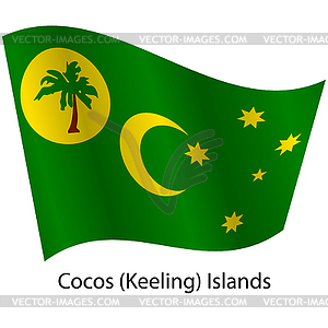 Flag of country Cocos Keeling Islands - royalty-free vector image