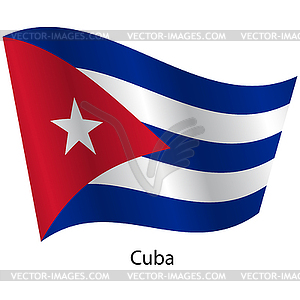 Flag of country Cuba - vector clip art