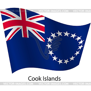 Flag of country Cook Islands - vector image