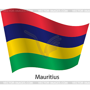 Flag of country Mauritius - vector clip art