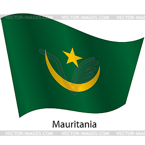 Flag of country Mauritania - vector clipart