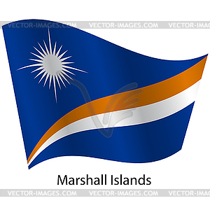 Flag of country Marshall Islands - vector image