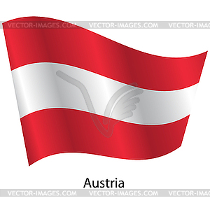 Flag of country Austria - vector clip art