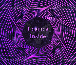 Purple cosmos background - vector clipart