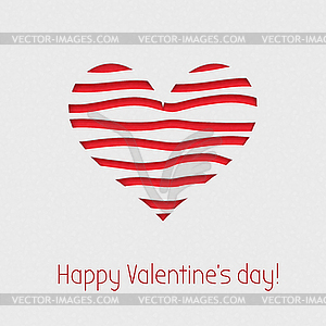 Valentines day greeting card - vector clipart