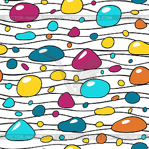 Colored stones pattern - vector clipart