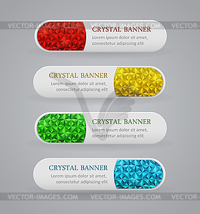 Abstract digital banners - vector clip art