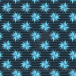 Blue stars pattern - vector image